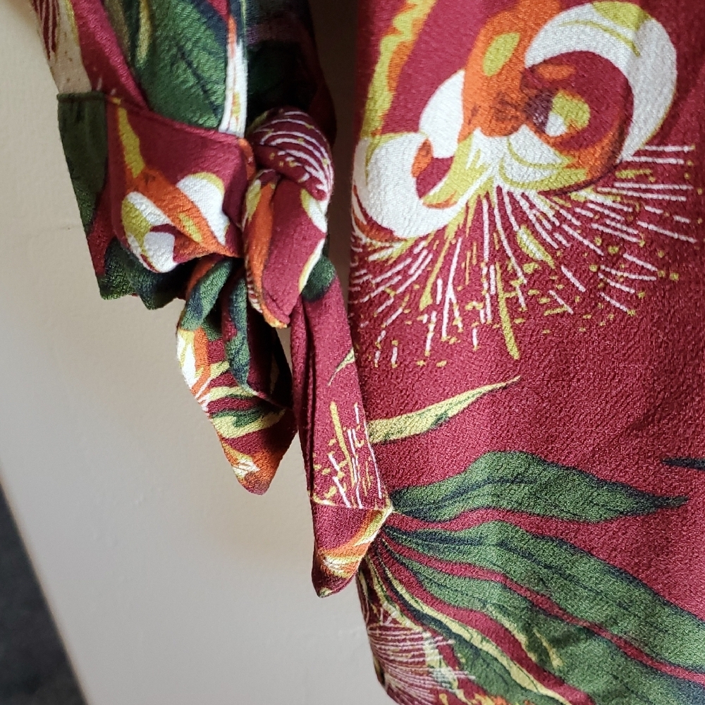 Floral Popover Blouse Multicolor XL - Picture 5 of 9
